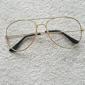 Gold wire rim glasses